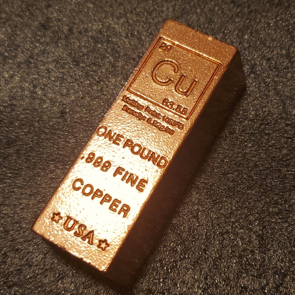 1lb Fine Copper Bar